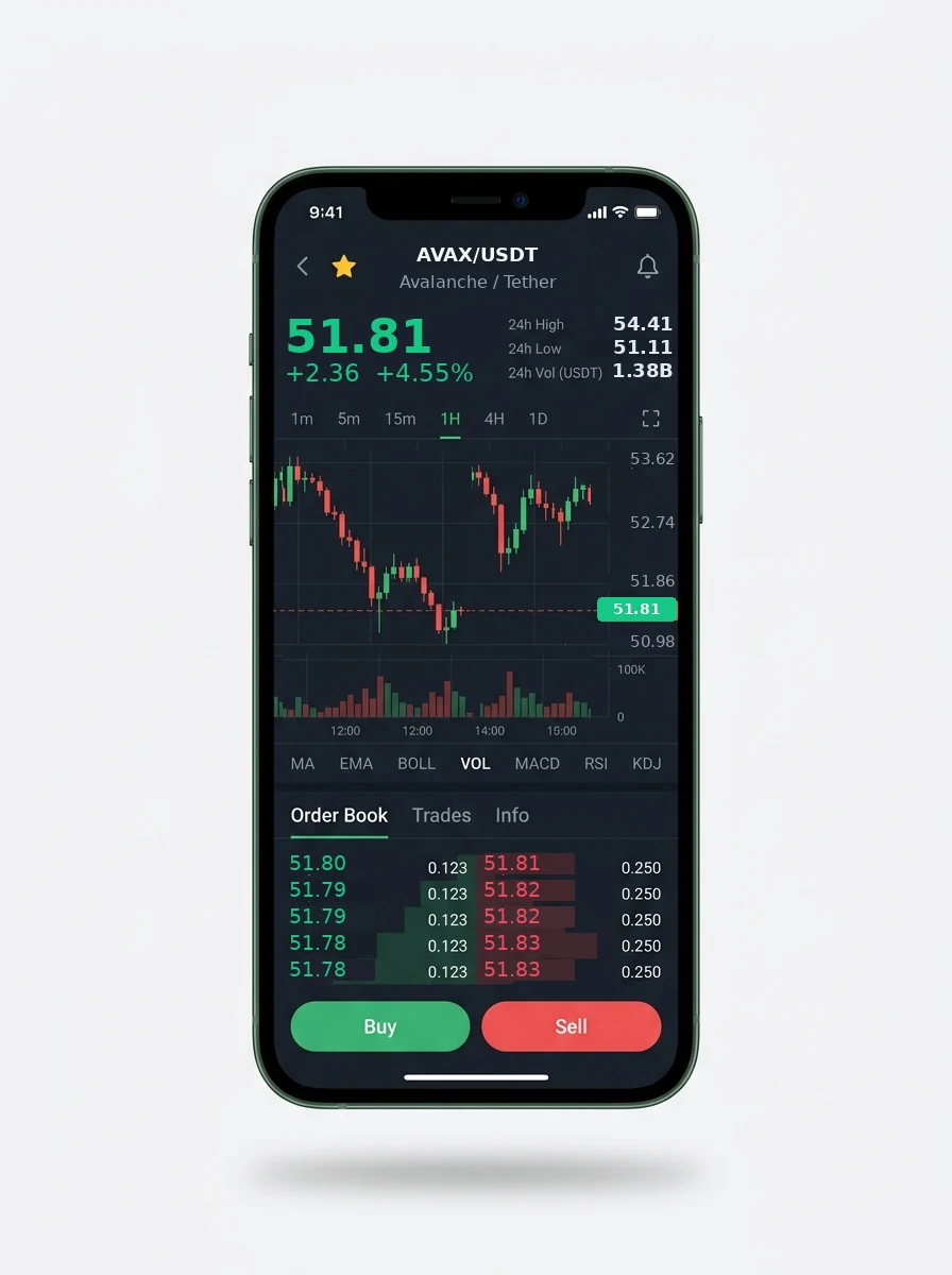 The same portfolio view on a phone screen The same portfolio view on a phone screen